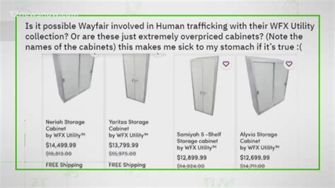 Yall this Wayfair Human trafficking thing is crazy. . Wayfair human trafficking